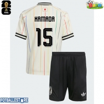 Japan Daichi Kamada #15 Bortedraktsett Barn VM 2026 Kortermet (+ Korte bukser)